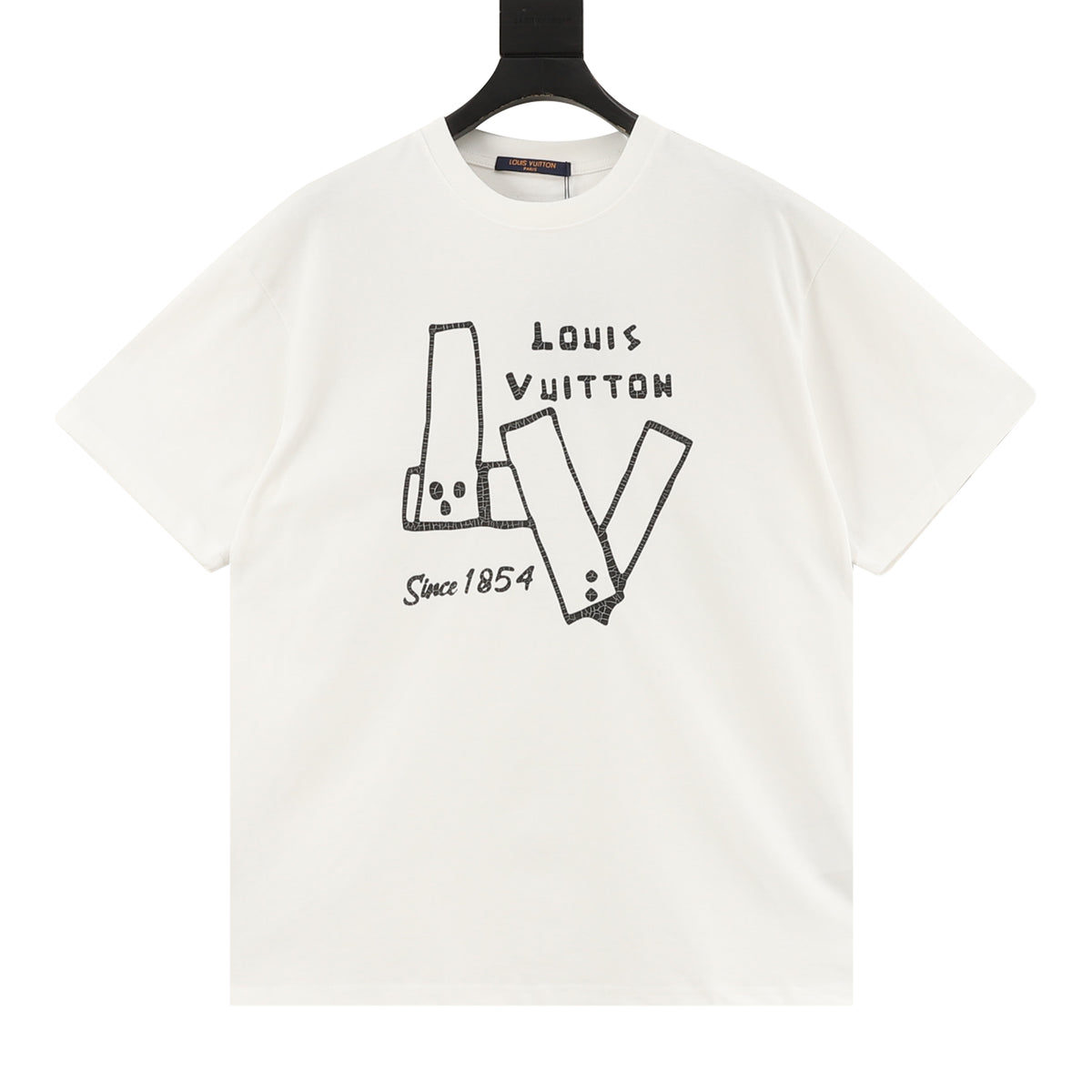 Louis Vuitton Building-Block Print T-Shirt front view