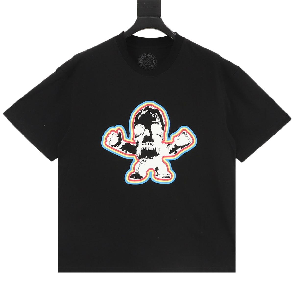 Chrome Hearts Multicolor Skull Figure T-Shirt front view
