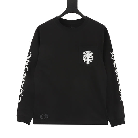 Chrome Hearts Dagger Print Long-Sleeve T-Shirt front view