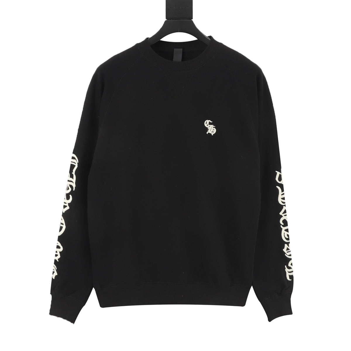 Chrome Hearts Gothic Script Embroidered Crewneck Sweatshirt front view