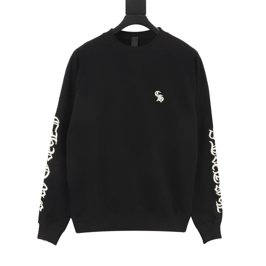 Chrome Hearts Gothic Script Embroidered Crewneck Sweatshirt front view