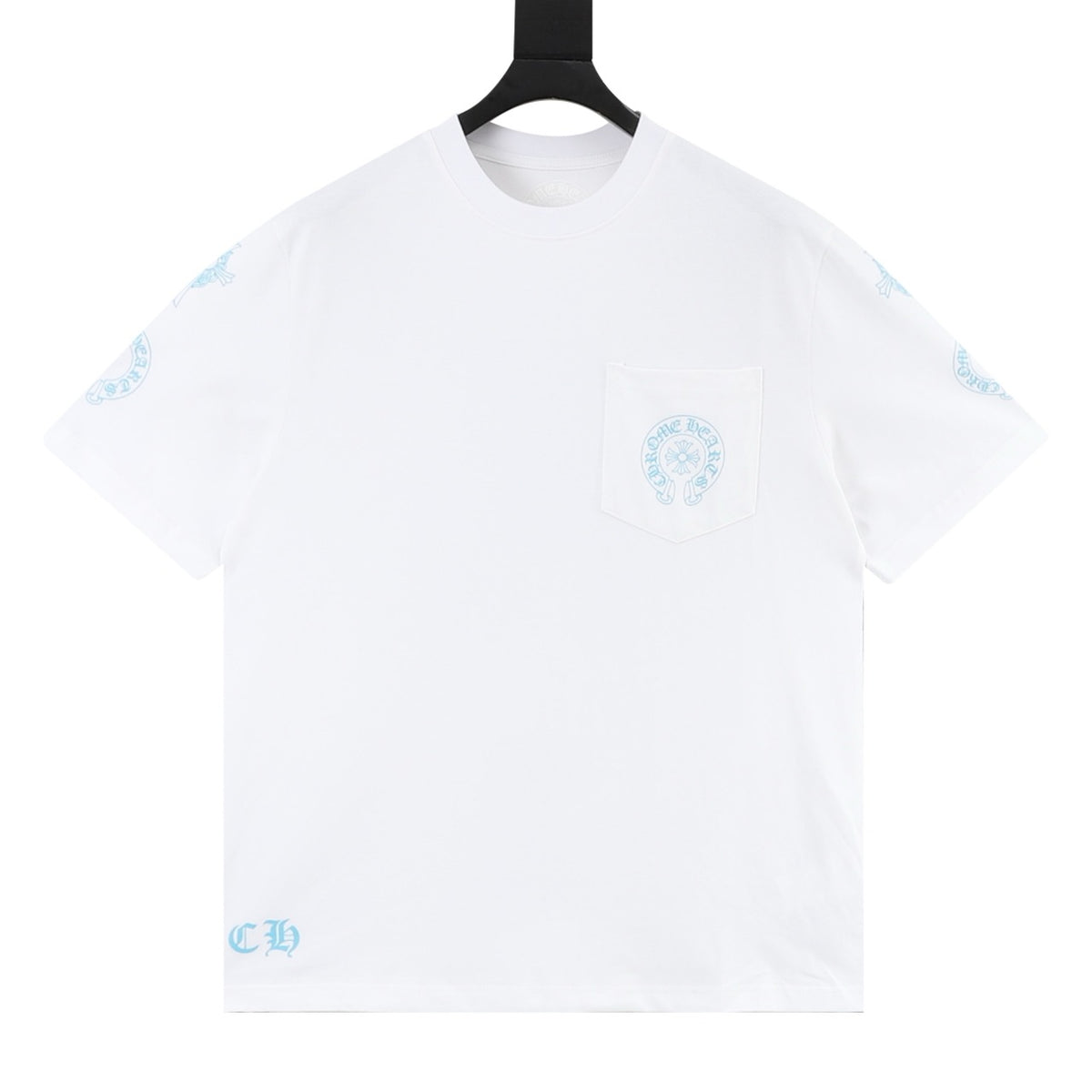 Chrome Hearts Blue Cross Print T-Shirt product detail 2