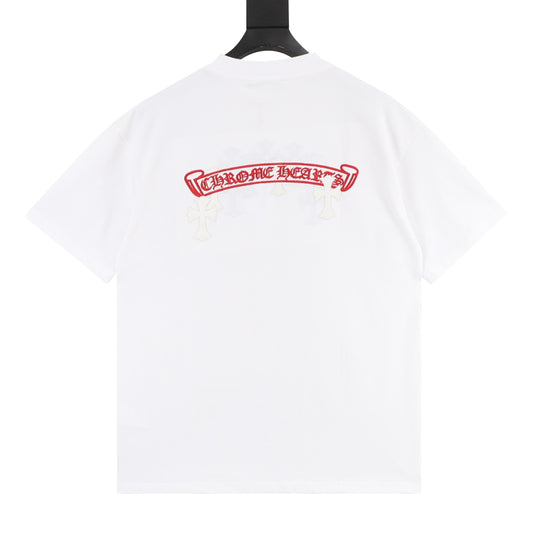 Chrome Hearts Clustered Cross Embroidered T-Shirt product detail 2