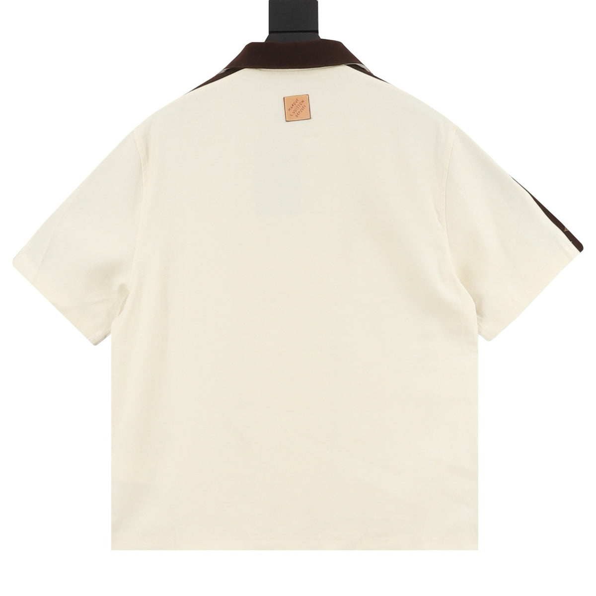 Louis Vuitton Shoulder-Stripe Embroidered Short-Sleeve Shirt - Black product detail 2
