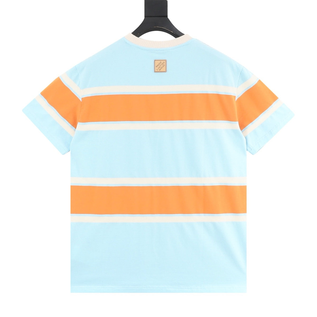 Louis Vuitton Orange-and-Blue Stripe T-Shirt - White product detail 2
