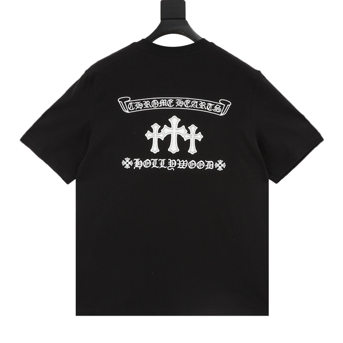 Chrome Hearts Gothic Script Cross Print T-Shirt product detail 2