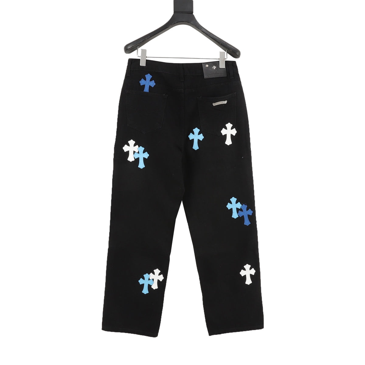 Chrome Hearts Cross Patch Embroidered Washed Jeans product detail 2