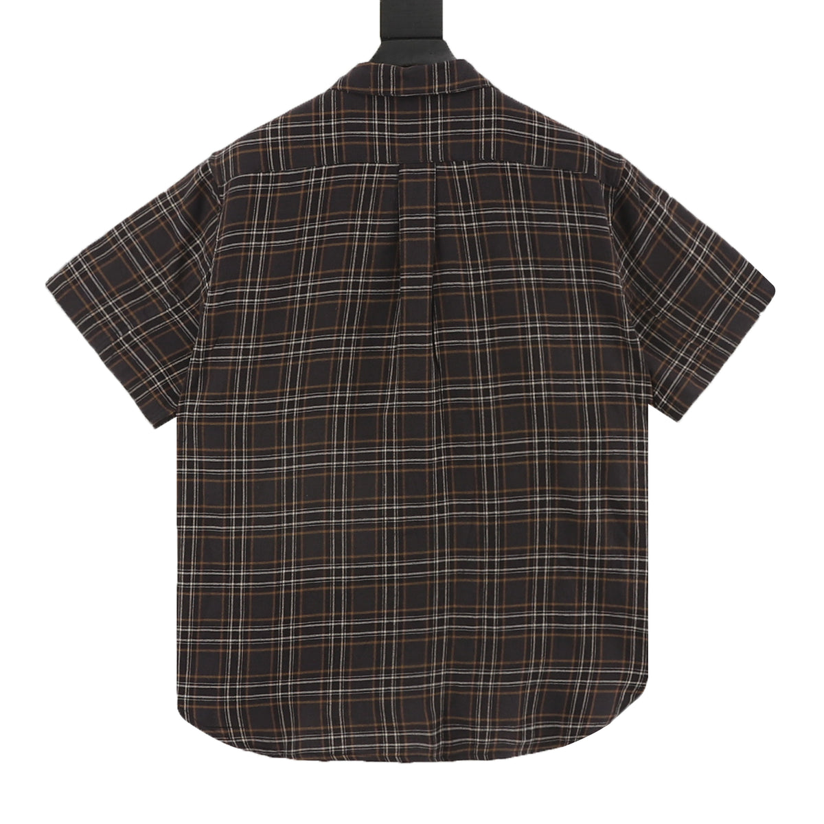 Chrome Hearts Flannel Zip Plaid Short-Sleeve Shirt product detail 2