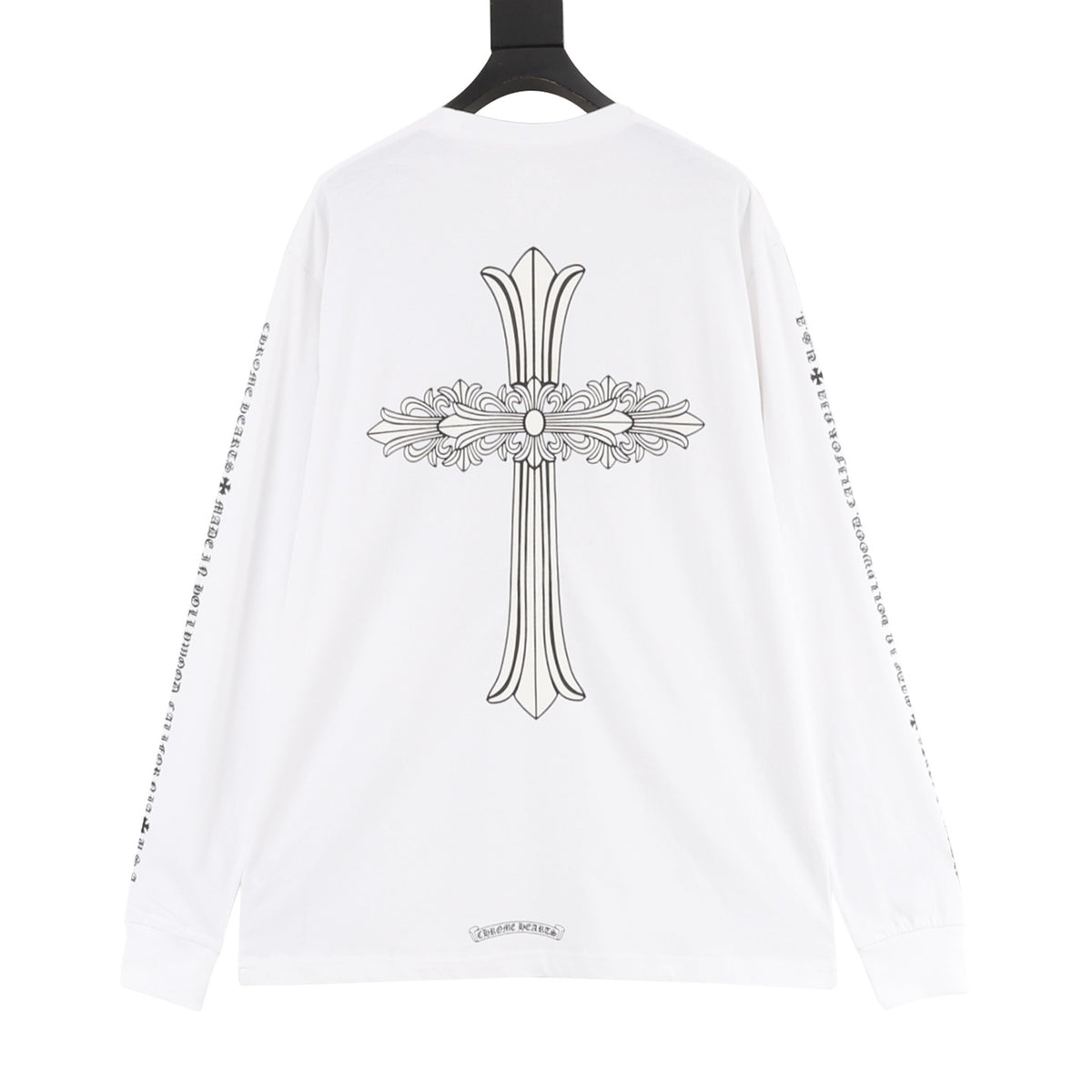 Chrome Hearts Floral Cross Print Long-Sleeve T-Shirt product detail 2