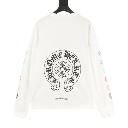 Chrome Hearts Rainbow Graphic Long-Sleeve T-Shirt product detail 2