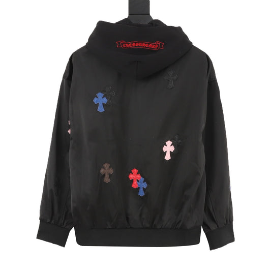 Chrome Hearts Classic Multicolor Cross Zip Hoodie product detail 2