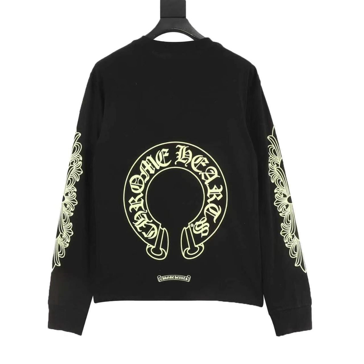 Chrome Hearts Yellow Horseshoe Print Long-Sleeve T-Shirt product detail 2