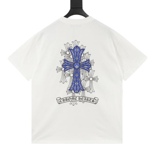 Chrome Hearts Blue Multi-Cross T-Shirt product detail 2