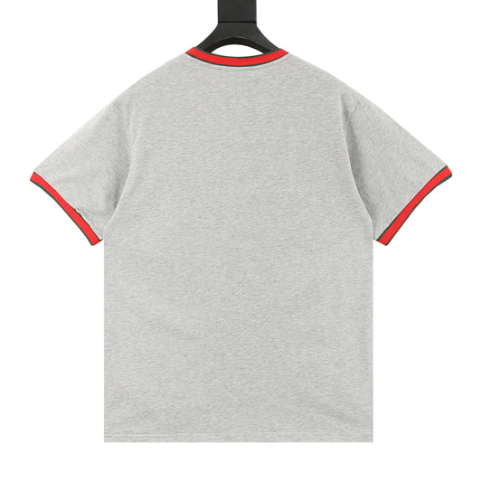 Gucci Web-Rib Letter Embroidered T-Shirt product detail 2