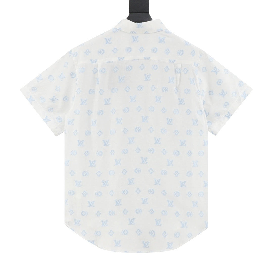 Louis Vuitton All-Over Monogram Jacquard Short-Sleeve Shirt product detail 2