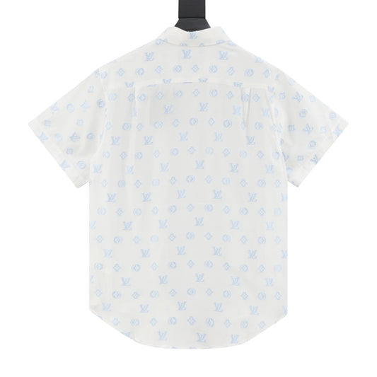 Louis Vuitton All-Over Monogram Jacquard Short-Sleeve Shirt product detail 2