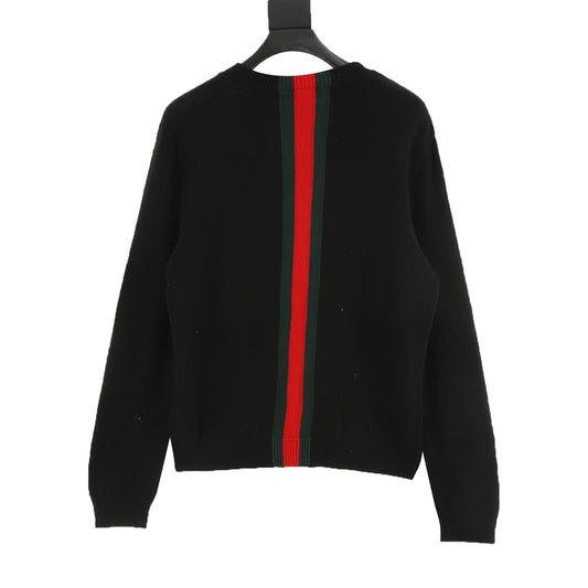 Gucci Slim-Fit Web-Stripe Knit Sweater product detail 2