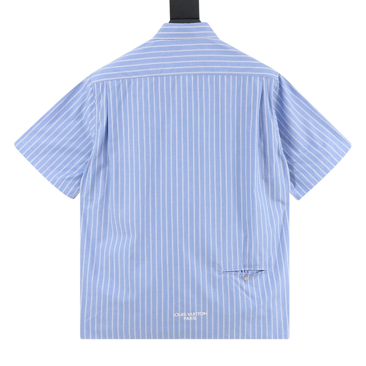 Louis Vuitton Slogan Stripe Short-Sleeve Shirt product detail 2