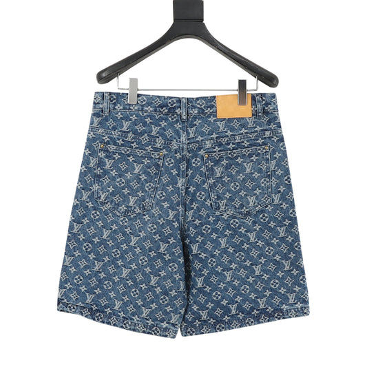 Louis Vuitton Monogram Denim Shorts - Blue product detail 2