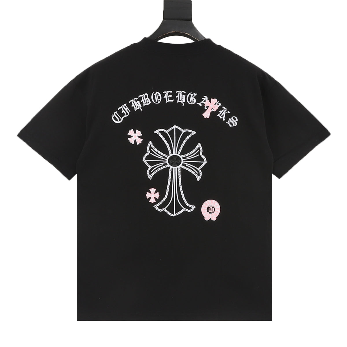 Chrome Hearts Gothic Script Cross Embroidered T-Shirt product detail 2