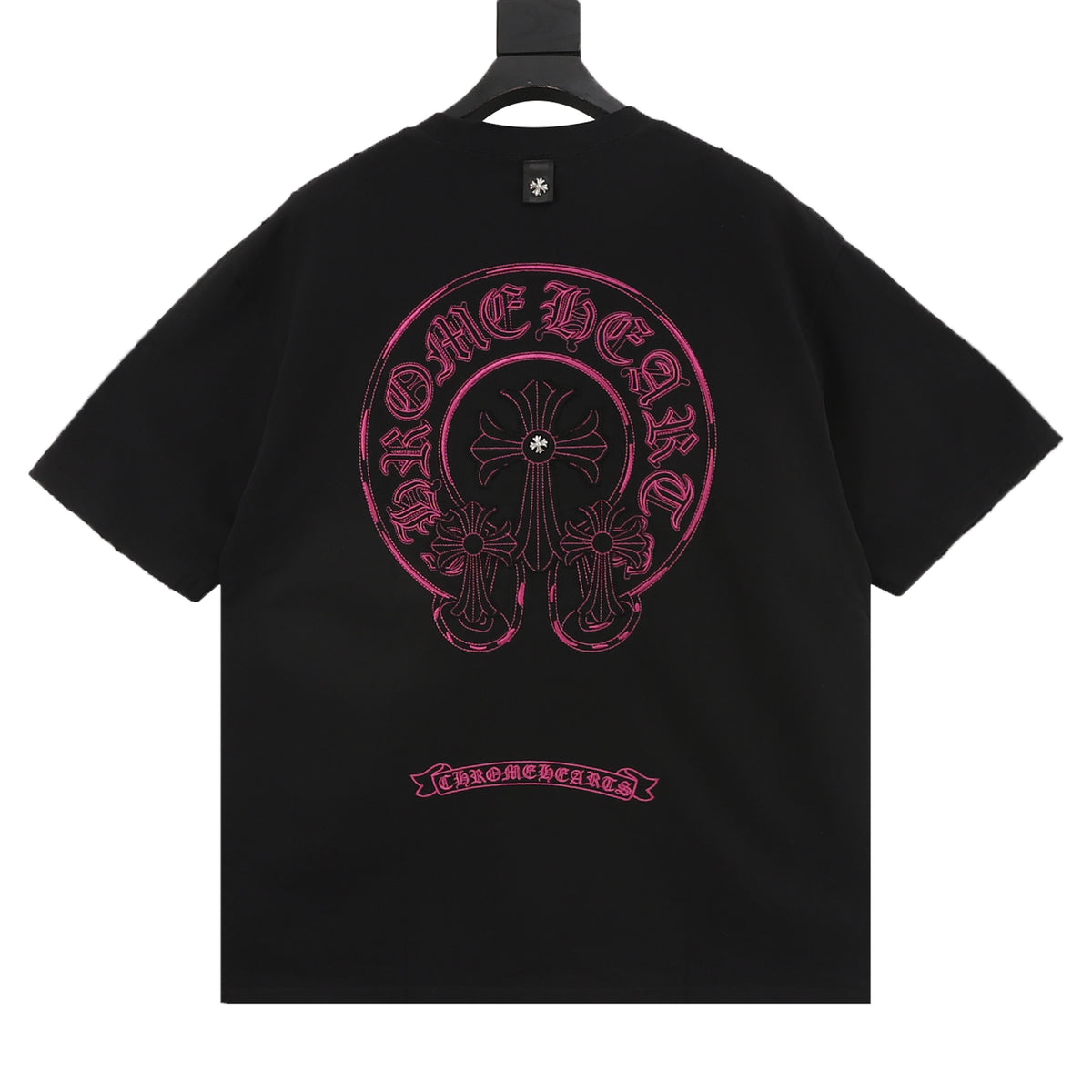 Chrome Hearts Horseshoe Cross Patch Distressed T-Shirt product detail 2