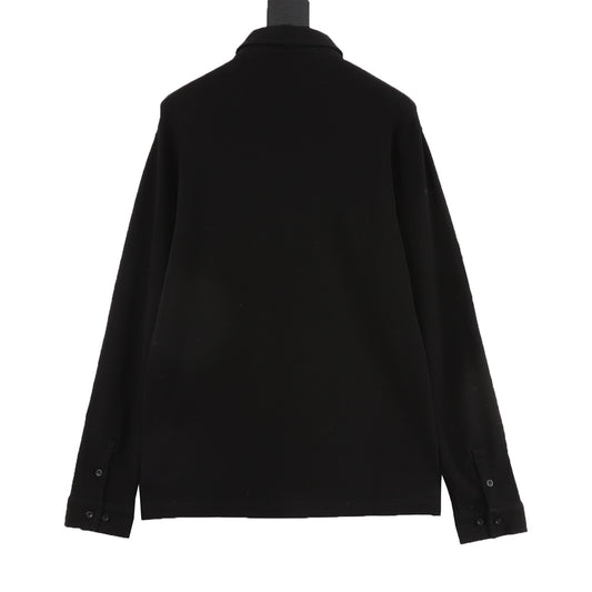 Gucci New Emblem Embroidered Long-Sleeve Shirt product detail 2