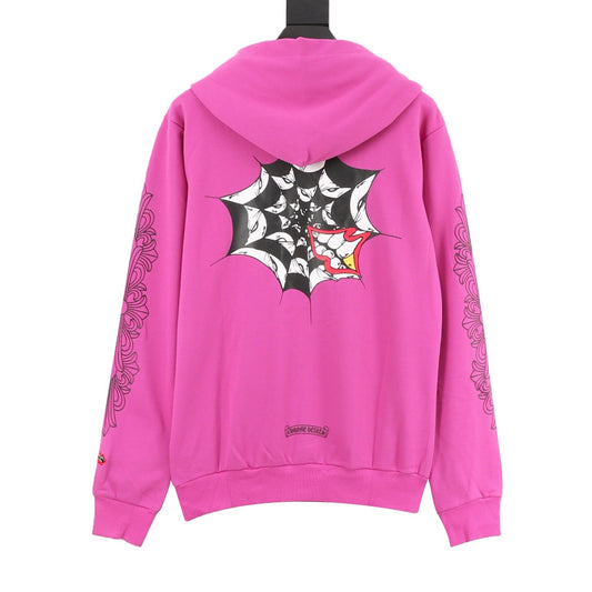 Chrome Hearts Spiderweb and Teeth Graphic Hoodie product detail 2