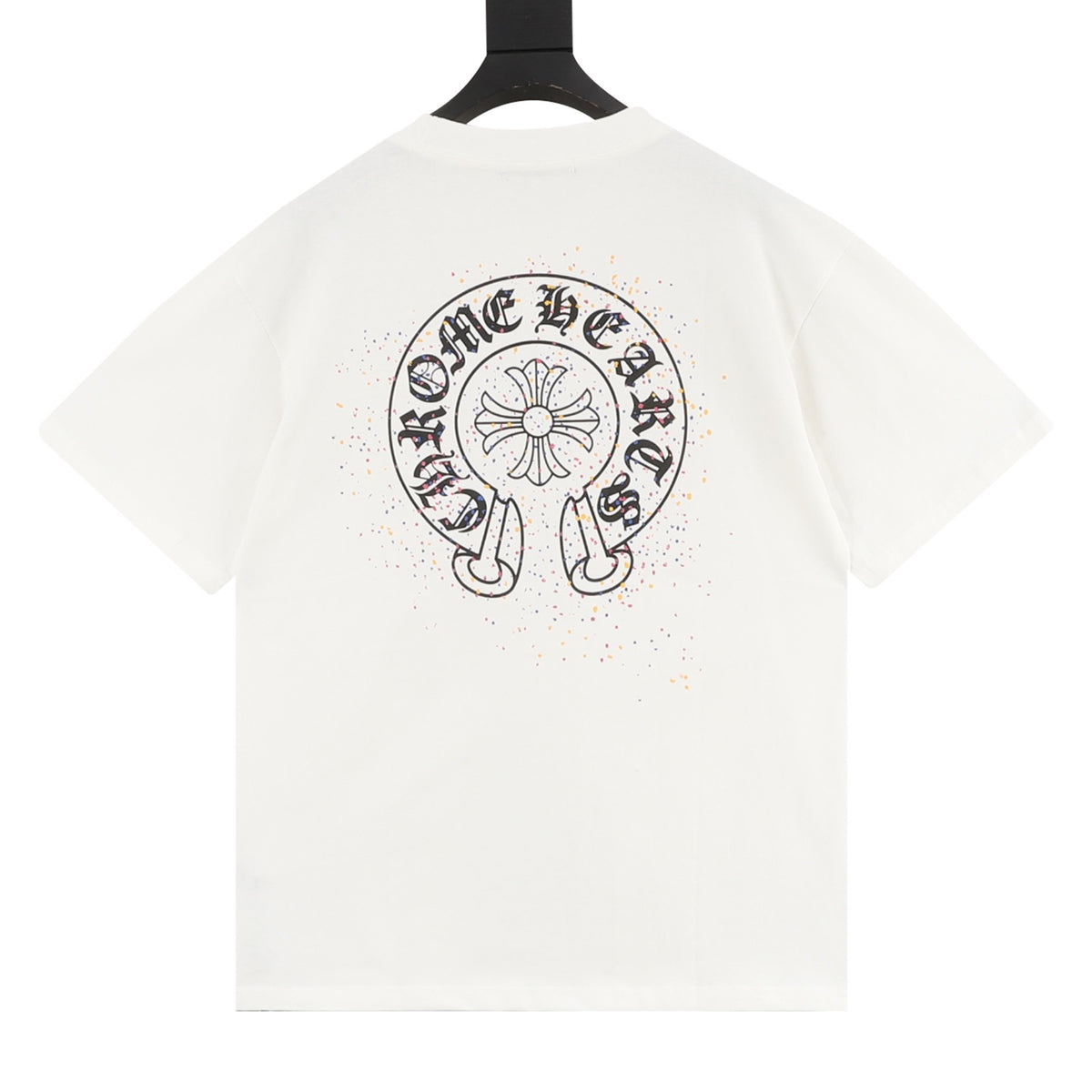 Chrome Hearts Splatter Horseshoe Print T-Shirt product detail 2