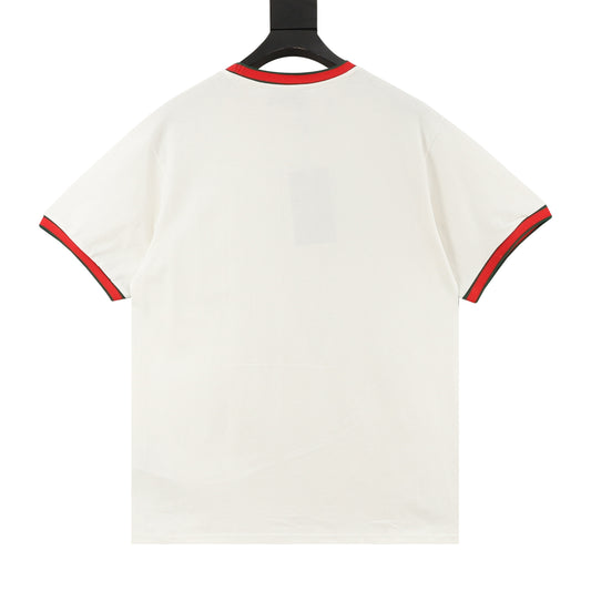 Gucci Web-Rib Letter Embroidered T-Shirt product detail 2