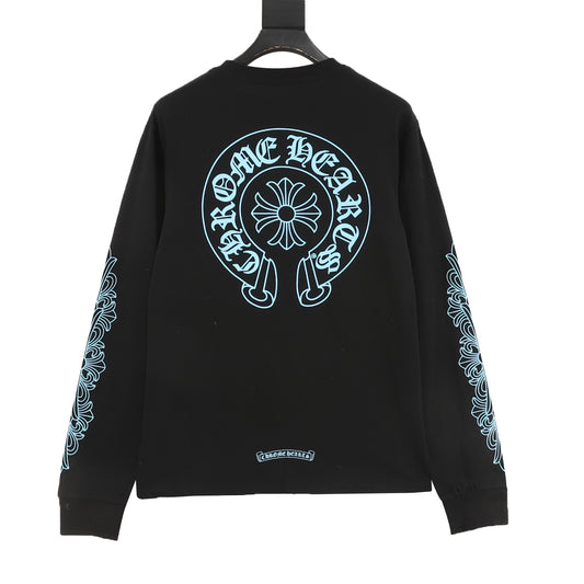 Chrome Hearts Gothic Script Horseshoe Long-Sleeve T-Shirt product detail 2