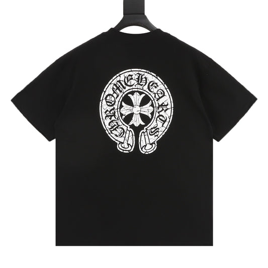 Chrome Hearts Horseshoe Cross Print T-Shirt product detail 2