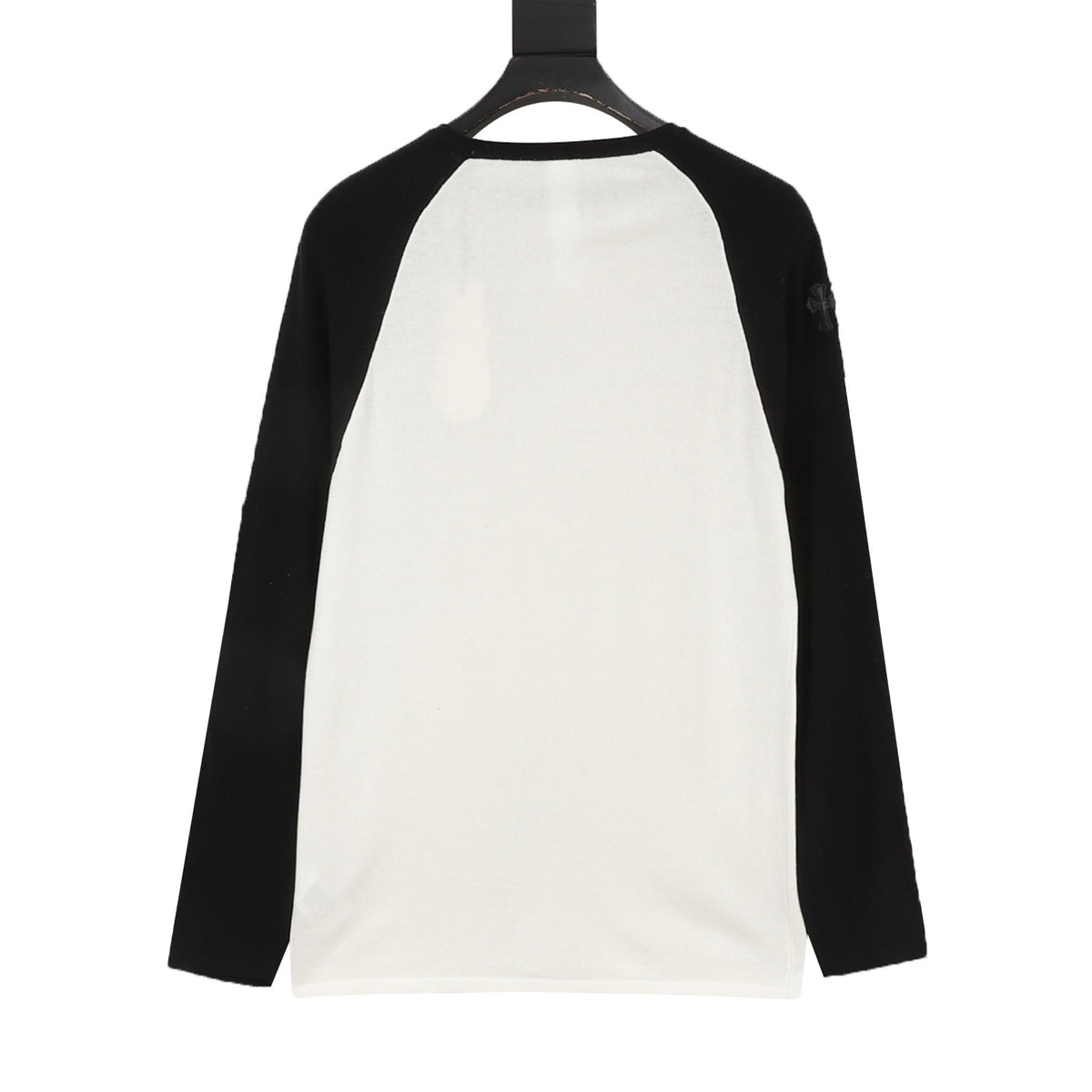 Chrome Hearts Logo Embroidered Contrast Knit Long-Sleeve Top product detail 2