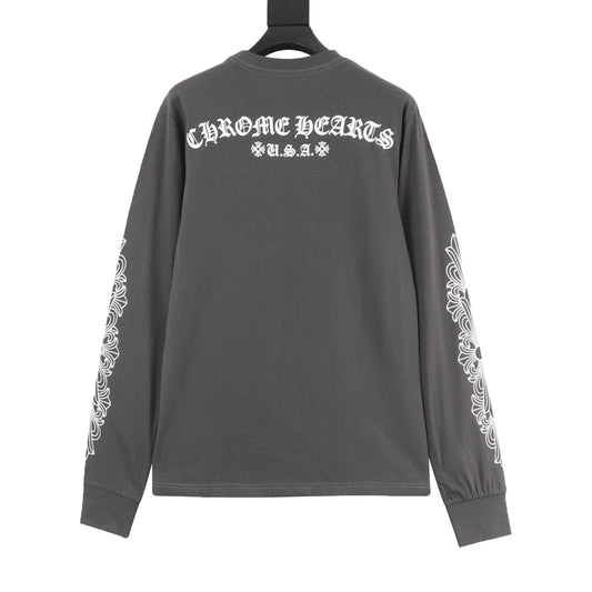 Chrome Hearts Gothic Script Back Print Long-Sleeve T-Shirt product detail 2