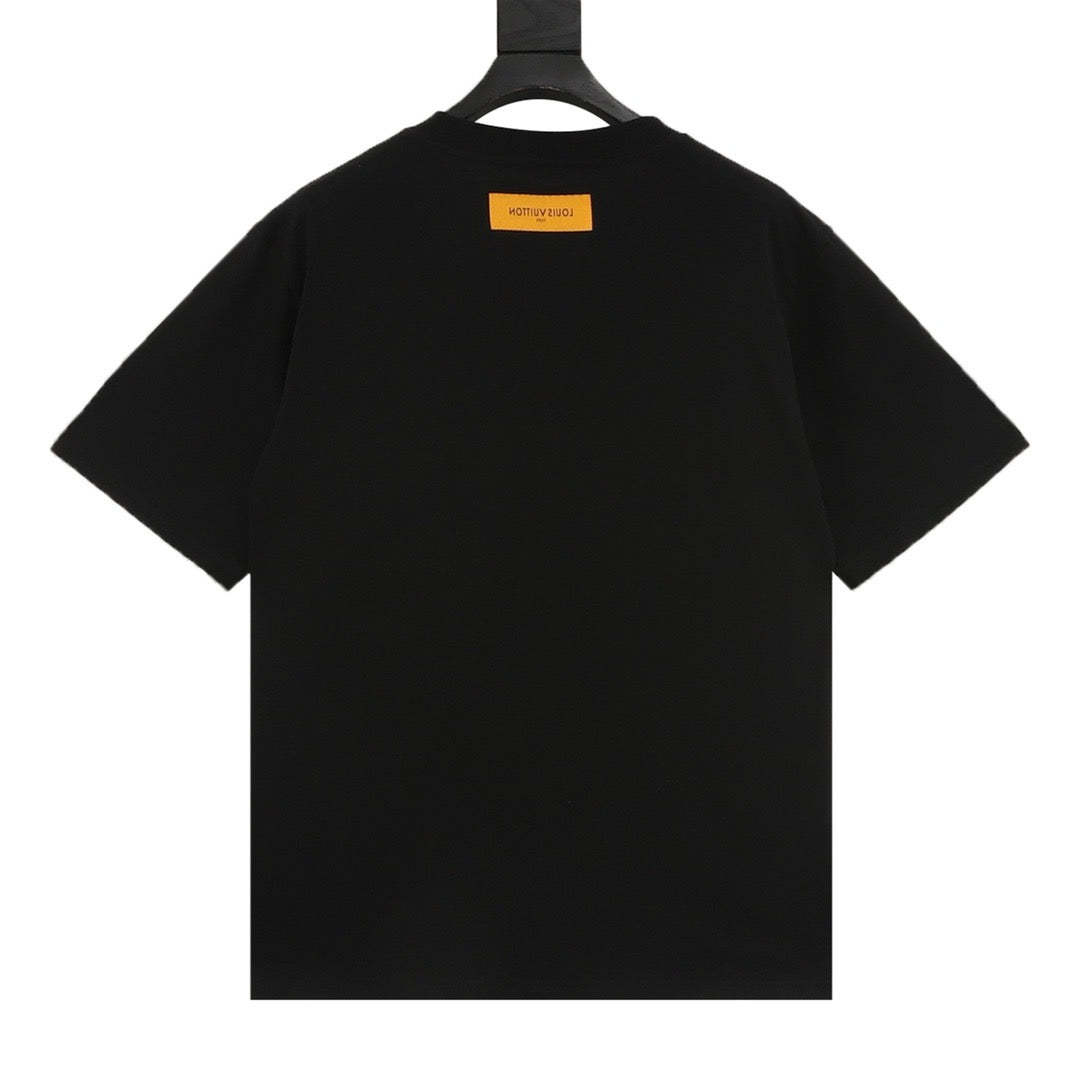 Louis Vuitton Graffiti Logo Print T-Shirt product detail 2