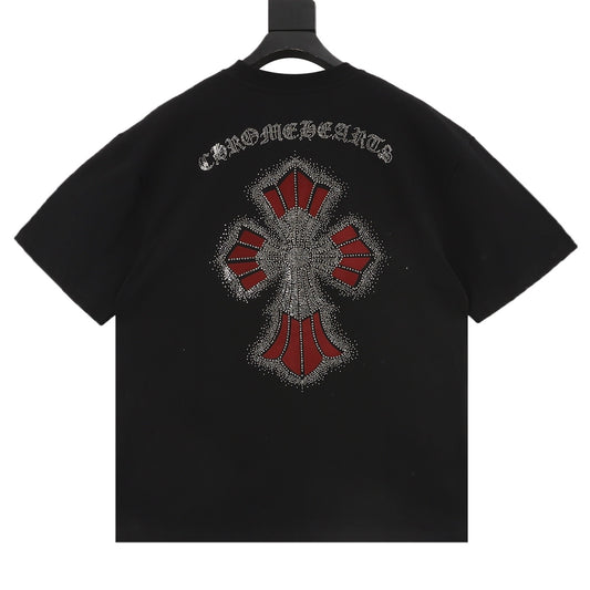 Chrome Hearts Rhinestone Cross T-Shirt product detail 2