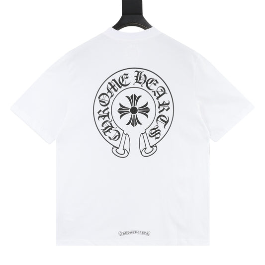 Chrome Hearts Horseshoe Cross Print T-Shirt product detail 2