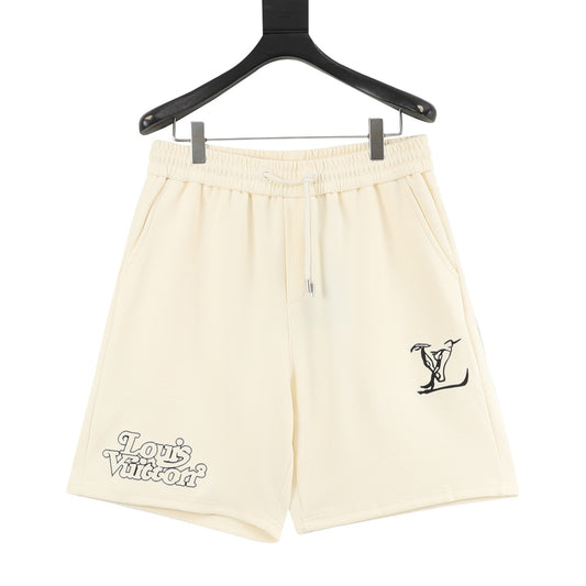 Louis Vuitton Double-Logo Embroidered Shorts product detail 2