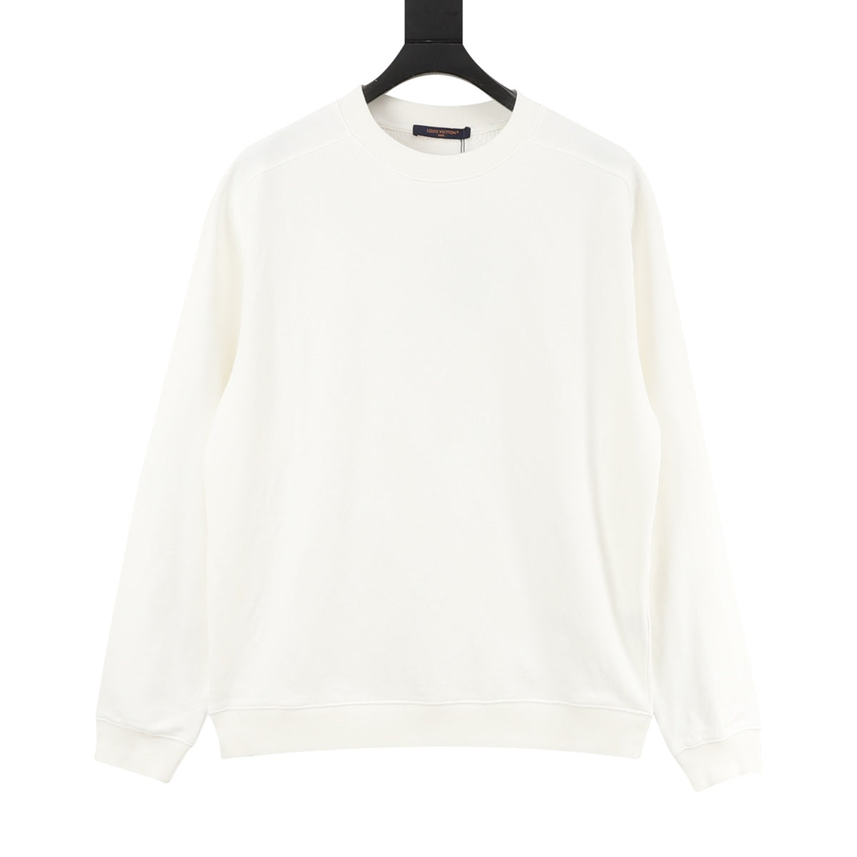 Louis Vuitton Monogram Jacquard Crew-Neck Sweatshirt - Black front view