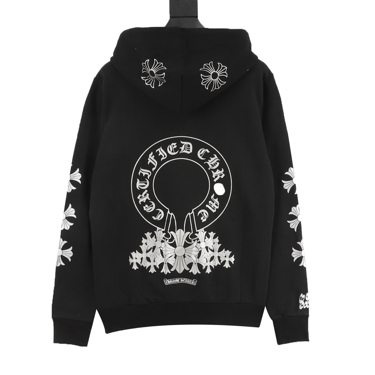 Chrome Hearts Silver Cross Print Hoodie product detail 2