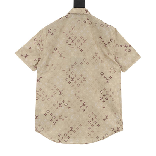 Louis Vuitton Monogram Short-Sleeve Shirt - Khaki product detail 2