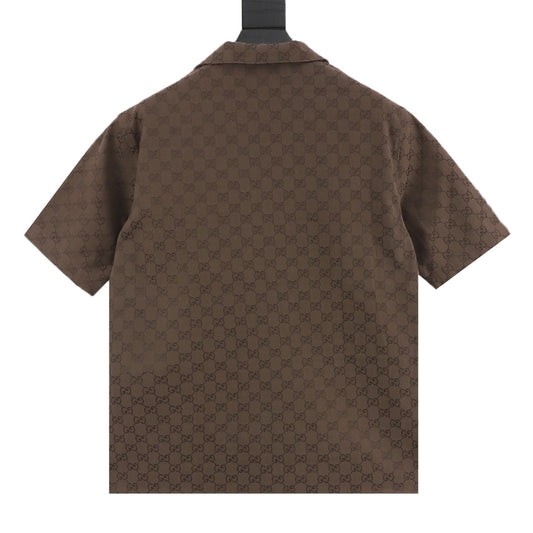 Gucci All-Over Jacquard Short-Sleeve Shirt product detail 2