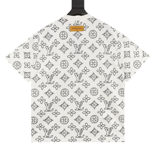 Louis Vuitton Sketch Monogram Print T-Shirt product detail 2