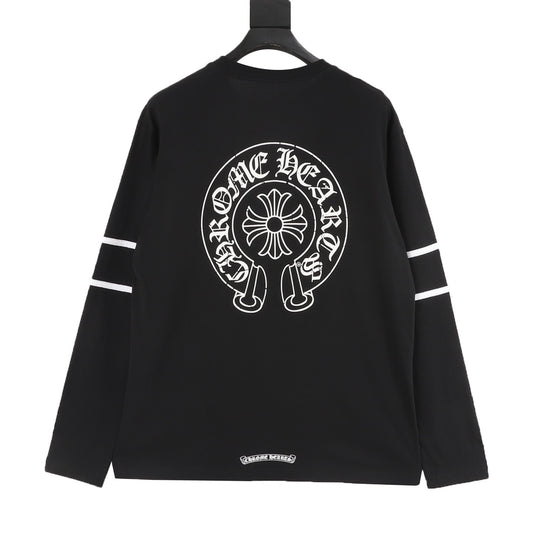 Chrome Hearts No. 33 Gothic Script Cross Print Long-Sleeve T-Shirt product detail 2
