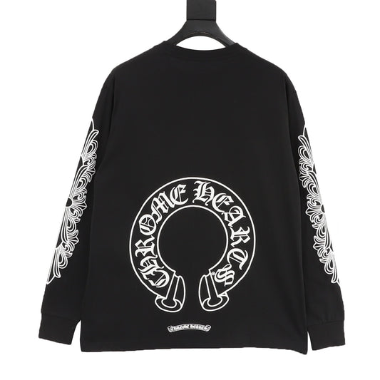 Chrome Hearts Scroll Print Long-Sleeve T-Shirt product detail 2