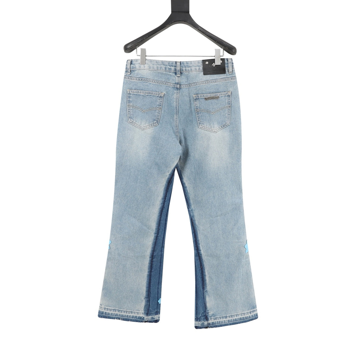 Chrome Hearts Cross Patch Embroidered Washed Jeans product detail 2