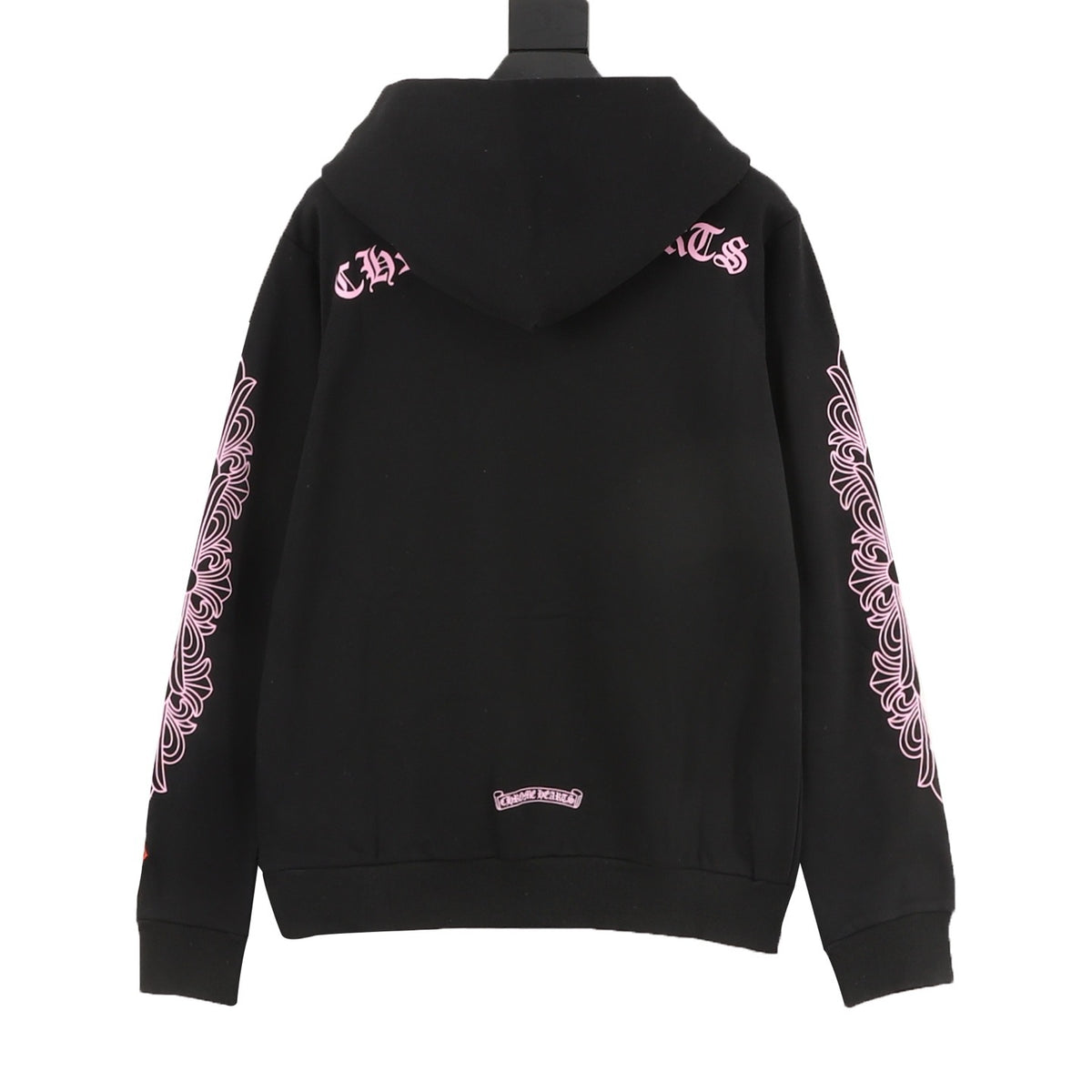 Chrome Hearts Pink Gothic Script Hoodie product detail 2