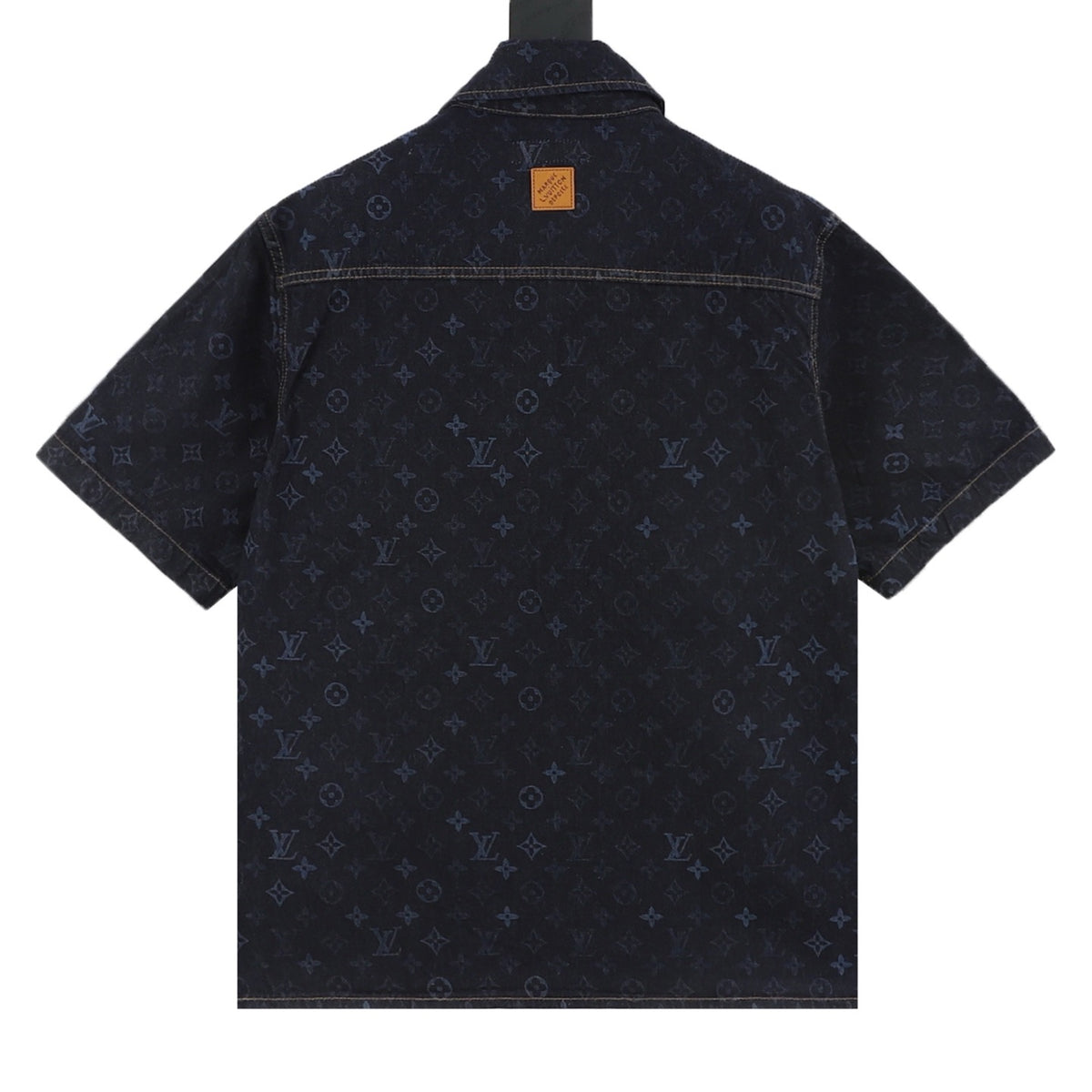 Louis Vuitton Monogram Denim Short-Sleeve Shirt - Dark Blue product detail 2