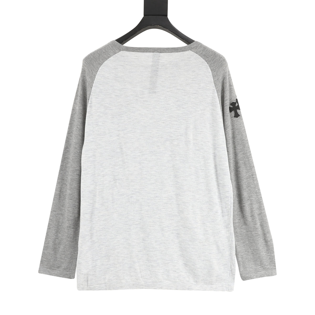 Chrome Hearts Leather Cross Contrast Knit Long-Sleeve Top product detail 2