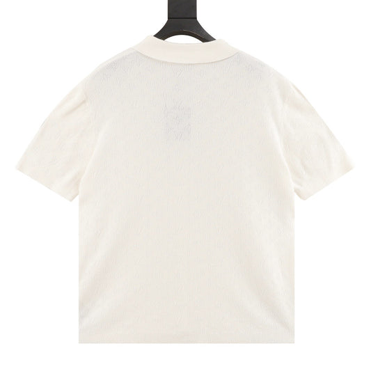 Louis Vuitton Openwork Jacquard Short-Sleeve Shirt - Ivory product detail 2