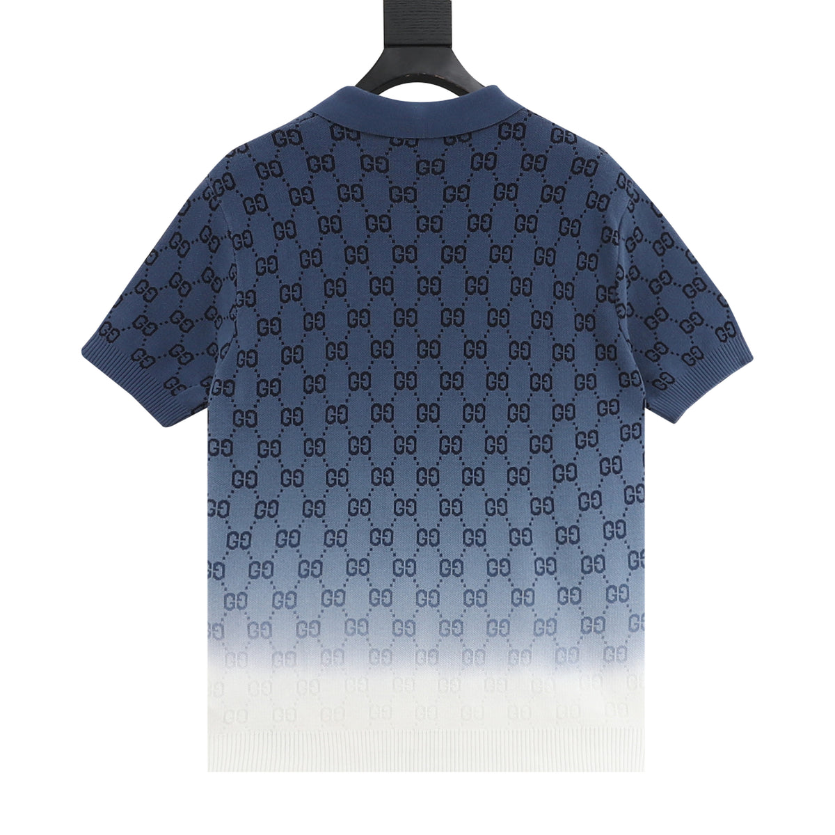 Gucci Gradient Collar Knit Polo Shirt product detail 2